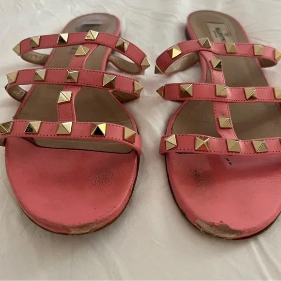 🔥sold🔥Authentic pink Valentino rockstud flats - size 39 - Picture 5 of 9
